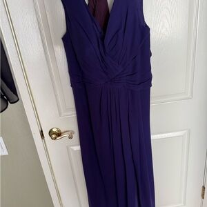 Elegant Purple Sleeveless Dress